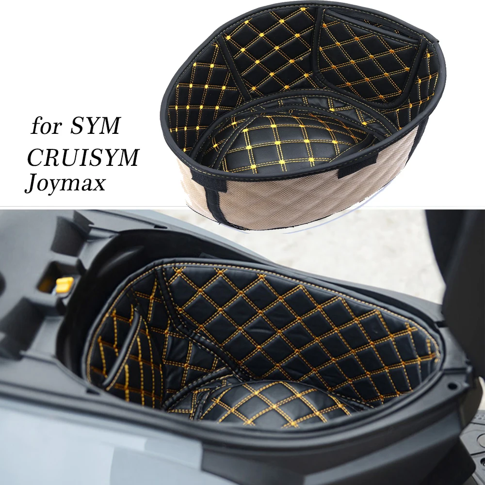 

Motorcycle Storage Box Leather Rear Trunk Cargo Liner Protector Accessories for SYM JOYMAX Z300 CRUISYM 150 180 300 FNX150