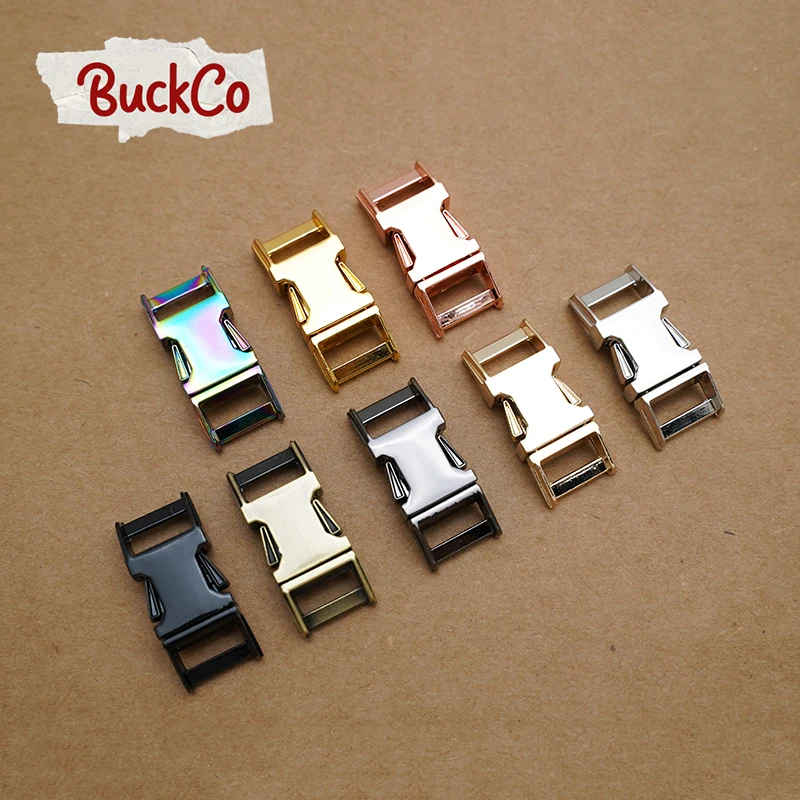 

20pcs/lot Side release colorful buckle DIY dog collars accessory durable security retailing 10mm webbing strapping 8 kinds