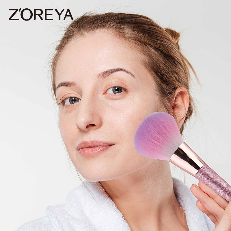 ZOREYA 12Pcs High-Quality Cosmetic Tool Kit Soft Makeup Brushes Set Eye Shadow Powder Foundation Eyebrow Blending Beauty Brush