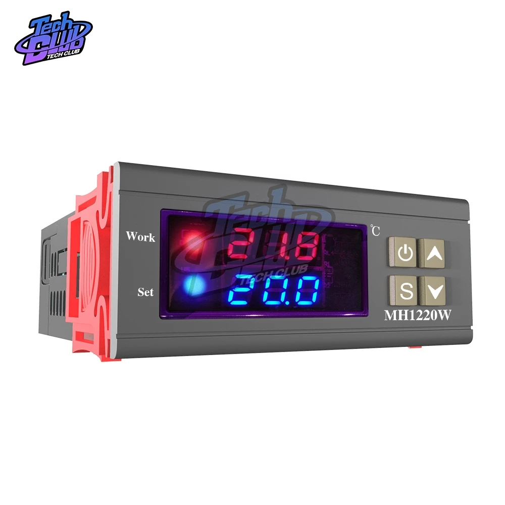 MH1210W DC12V-72V AC110-220V 10A regolatore termostato temperatura digitale controllo raffreddamento riscaldamento con sensore NTC