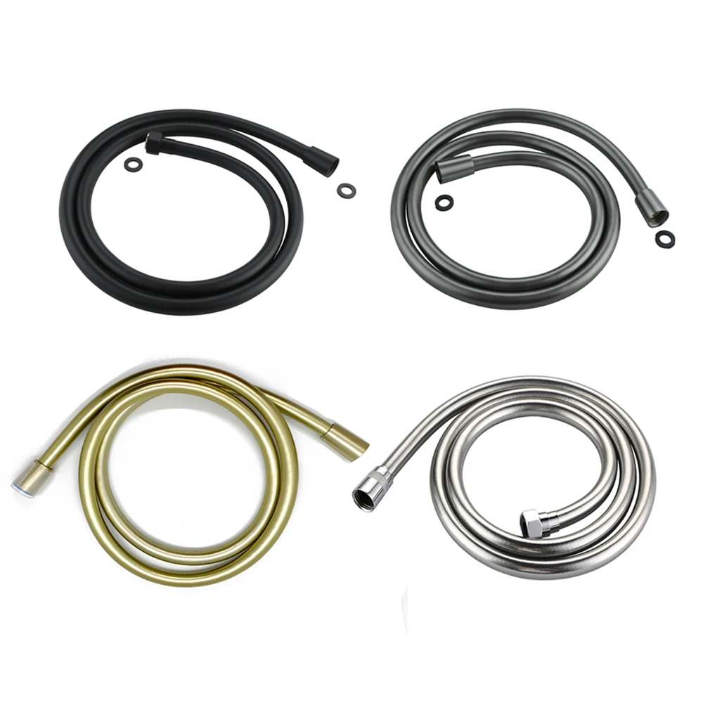 5 Colors GI/2 Universal Shower Hose PVC Handheld Shower Plumbing Line Free Wind High Pressure Wire 360 Degree Flexible