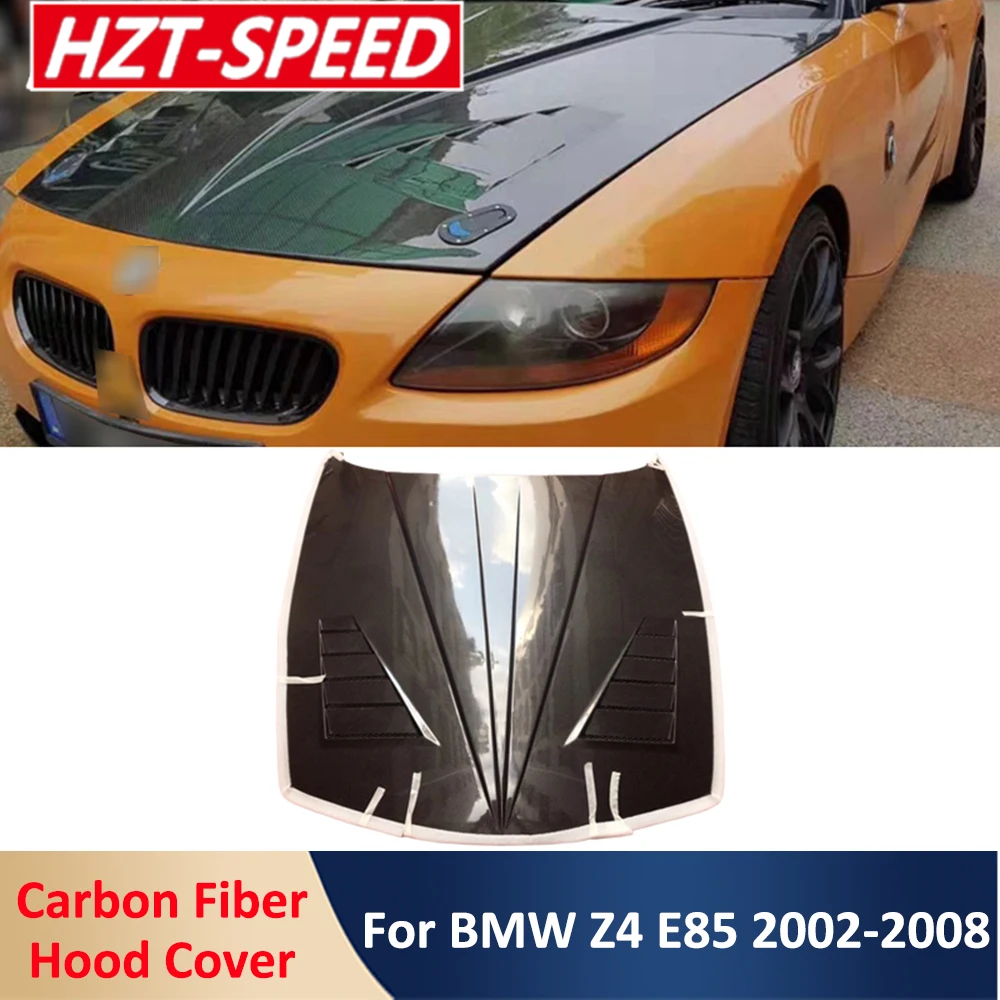 

Крышка капота автомобильного двигателя Z4 из настоящего углеродного волокна для BMW Z4 E85 2002-2008 модификация