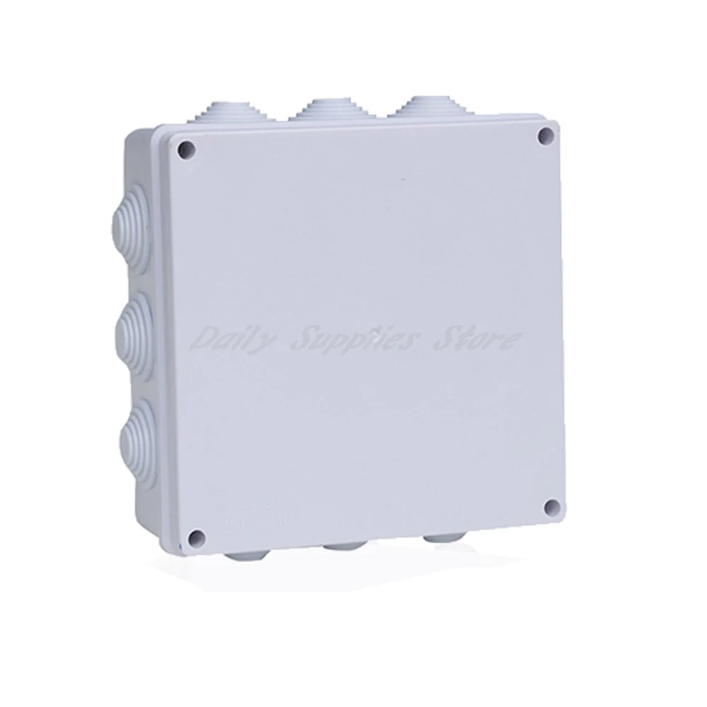 1pcs New ABS Outdoor Monitoring Waterproof Power Box Plastic Distribution Junction Box With Hole