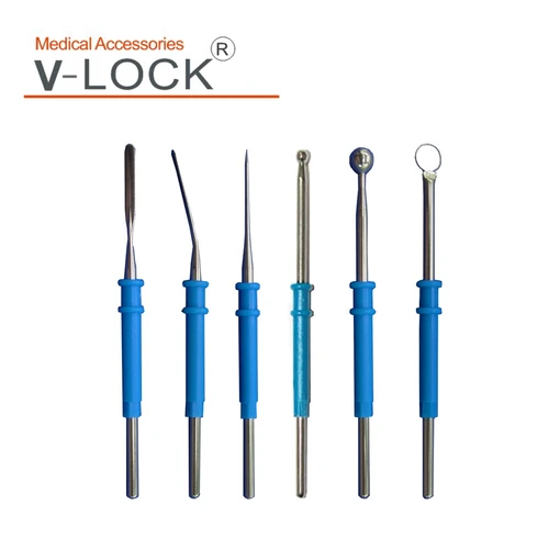 2018 venta al por mayor electrodo de aguja de lápiz de cautería electroquirúrgica 2,36*70mm para lápiz esu desechable embalaje de 10 Uds