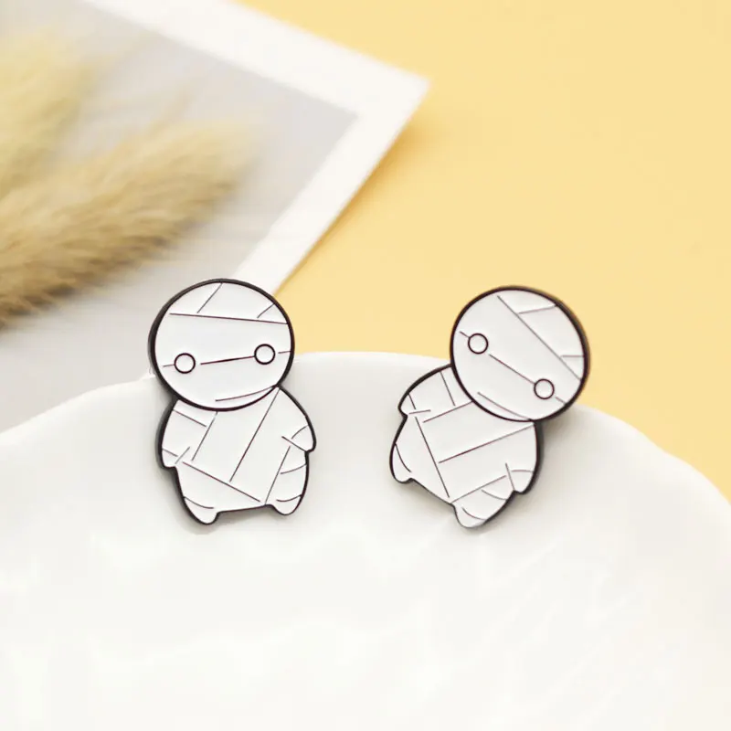 mummy brooch and enamel pins Men and women fashion jewelry gifts anime movie novel lapel badges