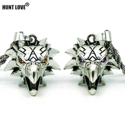 Wizard School Legendary Creature Griffin Necklace 26*30Mm Game Cosplay Monster Hunter Wild Gryphon Medallion Pendant Necklace