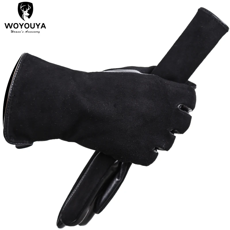 

Women's Gloves Apparel Accessories suede women's leather gloves,Comfortable sheepskin gloves women,Keep warm winter gloves-0717