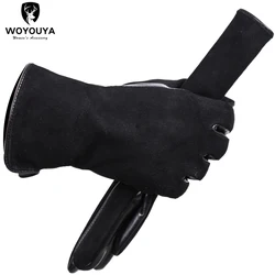 Women's Gloves Apparel Accessories suede women's leather gloves,Comfortable sheepskin gloves women,Keep warm winter gloves-0717