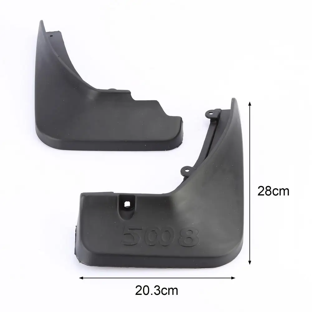 4 Pcs LB SY 526 Front Rear Car Mud Flaps Mud Flaps ABS Splash Guards for 5008 Mudflaps Splash Guards Mud Flap Mudguards