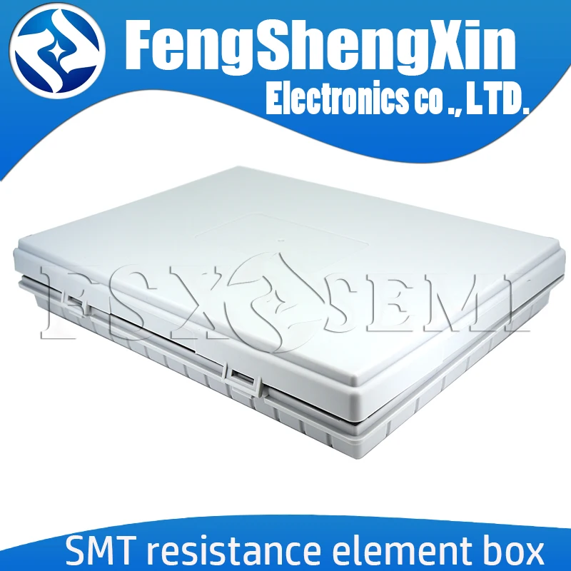 128grid SMT SMD Resistors chip sample box 0402 0603 0805 1206 1% 1R~2M ohm SMD Resistor capacitor Accept the fixed value