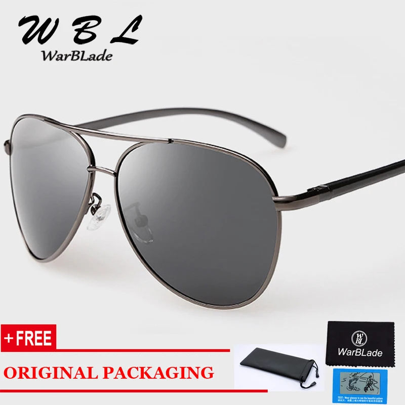 

WarBLade Classic Men's Sunglasses Brand Designer Pilot Polarized Male High Quality Sun Glasses Eyeglasses For Men New