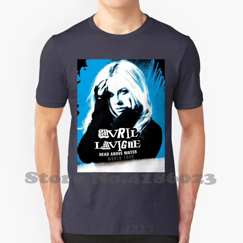 Twoav Show Avril American Tour 2020 100% Cotton T-Shirt Live Lavigne 2021 2022 2023 World Europe Cover Concert