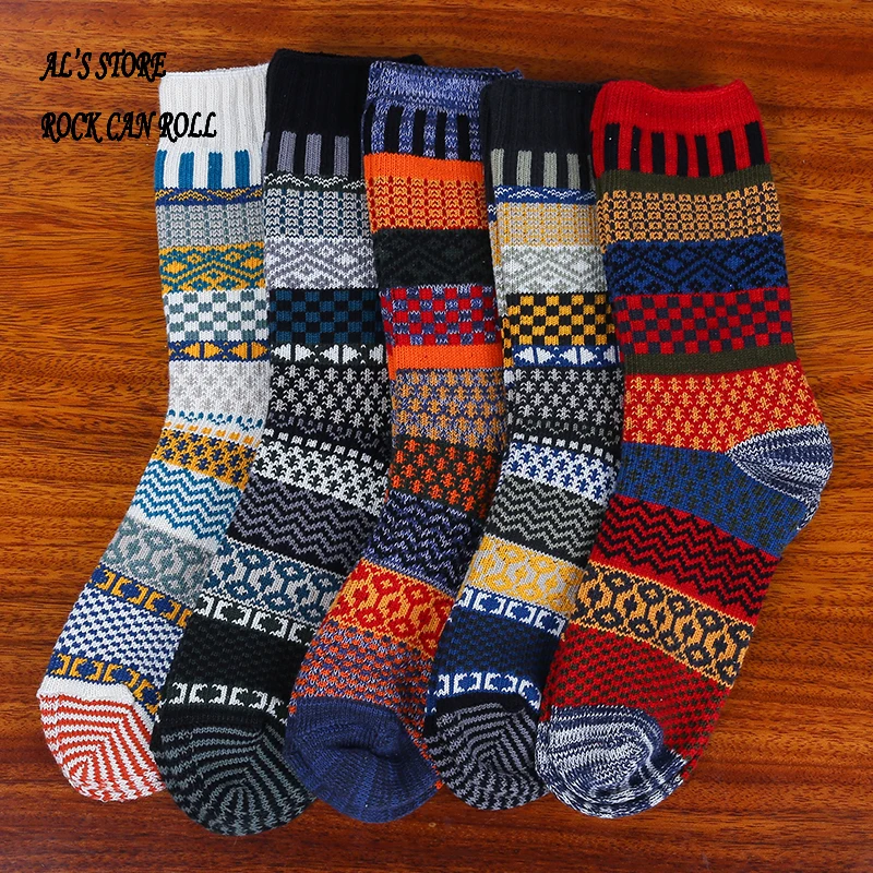 1904X Super Quality Cotton Flexible Winter Stockings Soft Thick Warm Stylish Durable Socks For Foot 24-28cm