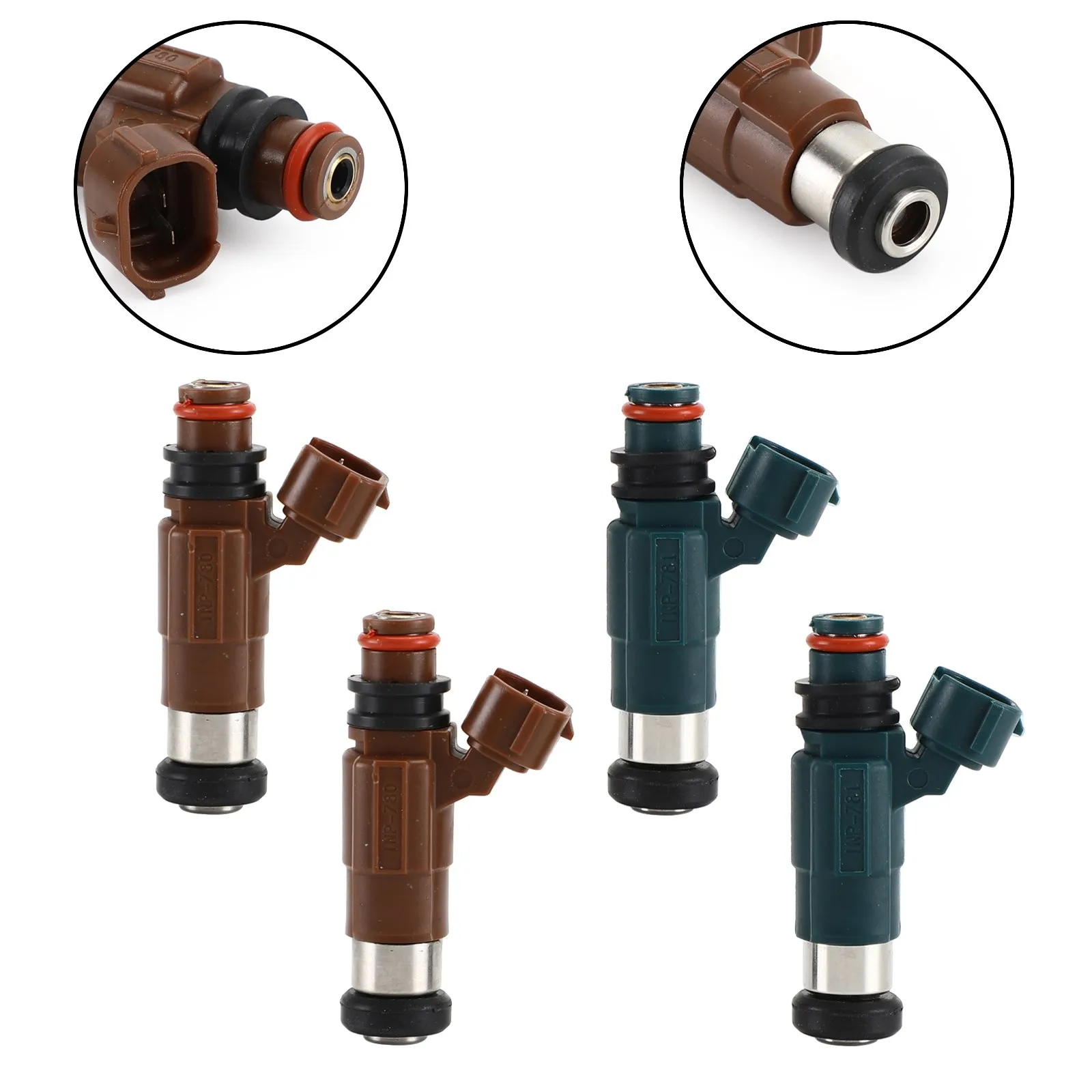 Areyourshop 4pcs Fuel Injectors fit For Mazda For Protege 1.8/2.0L 1999 2000 20001 2002 842-12285 INP780  INP781 7410266 Car