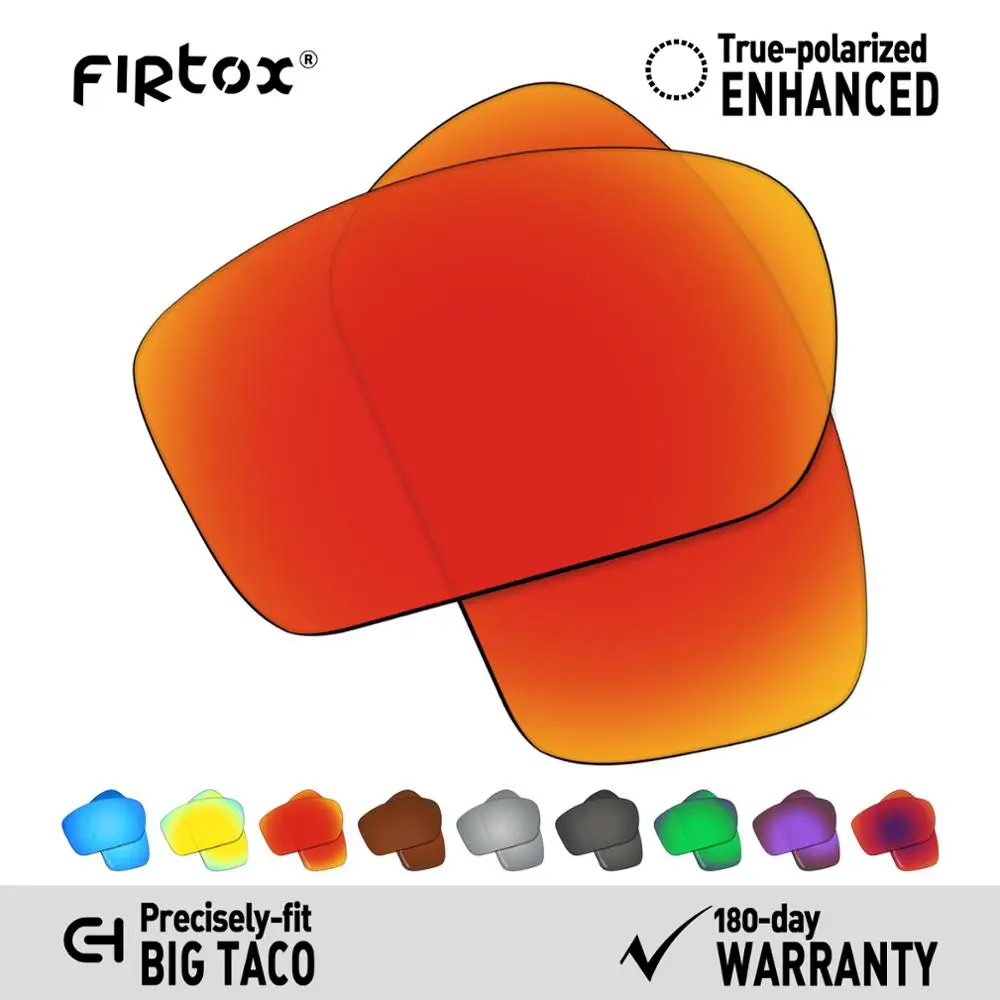 Firtox Anti-Seawater Polarized Lenses Replacement for-Oakley Big Taco OO9173 Sunglasses (Lens Only) - Multiple Colors