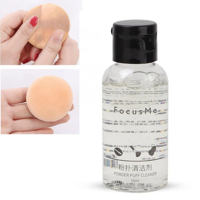 Make Up Set Makeup Powder Puff Cleanser Cosmetic Sponge  Makeup Brush Cleaning Liquid 50ml Beauty Makeup Set SC30