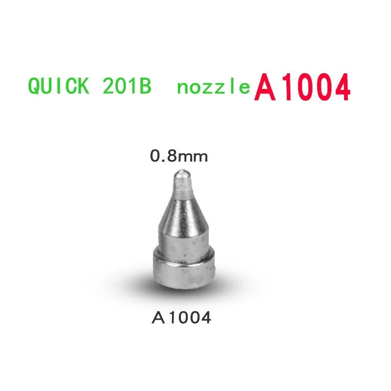 4pcs original QUICK 201B Suction Nozzle Electric Suction Tin Tip A1004 A1005 A1006 A1007 Desoldering Gun Leader-Free Solder Tip