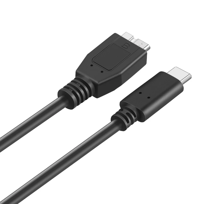 Kabel USB C do Micro B 3.0 krótki kabel 5Gbps USB 3.1 USB-C do USB 3.0-Micro B przewód synchronizacji danych do dysk twardy HDD kabla SSD WD