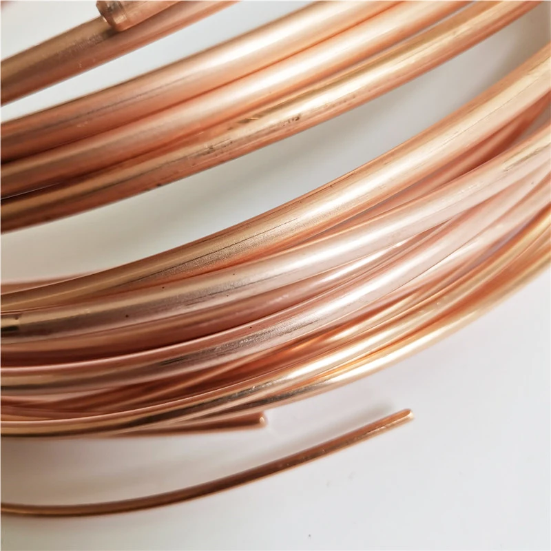 10m t2 vermelho cobre bobina 2/3/4/5mm tubo de cobre ar condicionado tubo de cobre macio 99.9% t2 cobre diy refrigeração