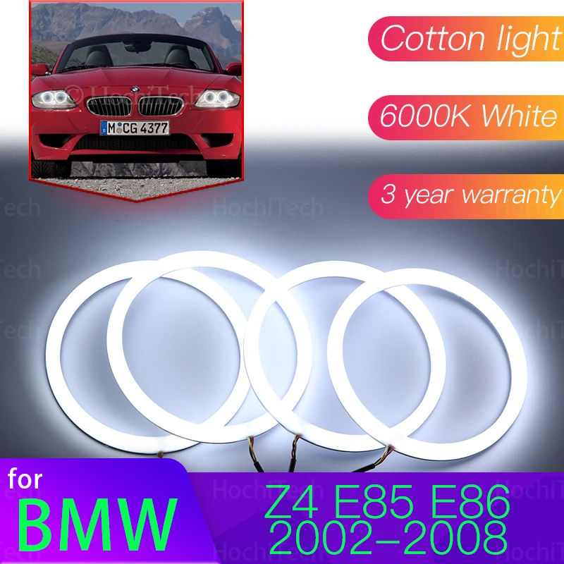 

Набор ангельских глаз, 6000 л, хлопок, белая кольцо, фотосессия для BMW Z4 E85 E86 2002-2008