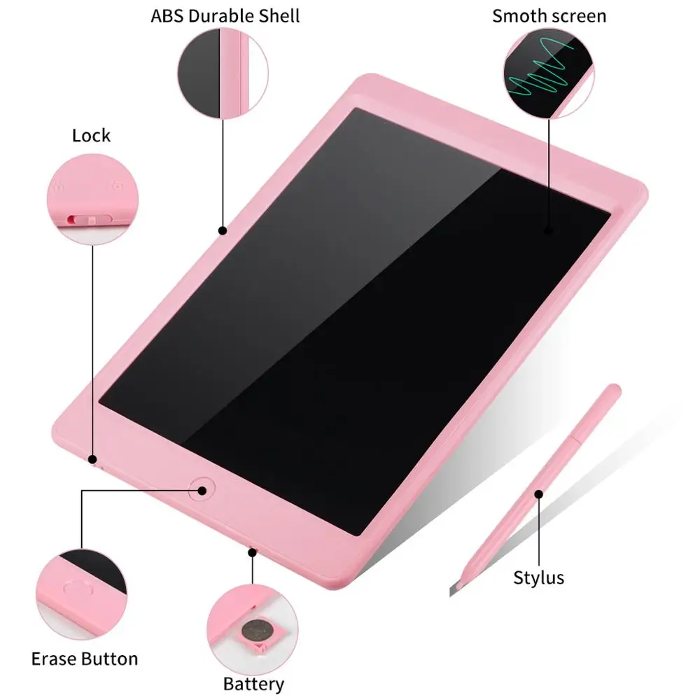 Tavoletta da scrittura LCD da 8.5/10 pollici con tastiera di blocco tavolo da disegno digitale scheda grafica elettronica per messaggi di scrittura a mano