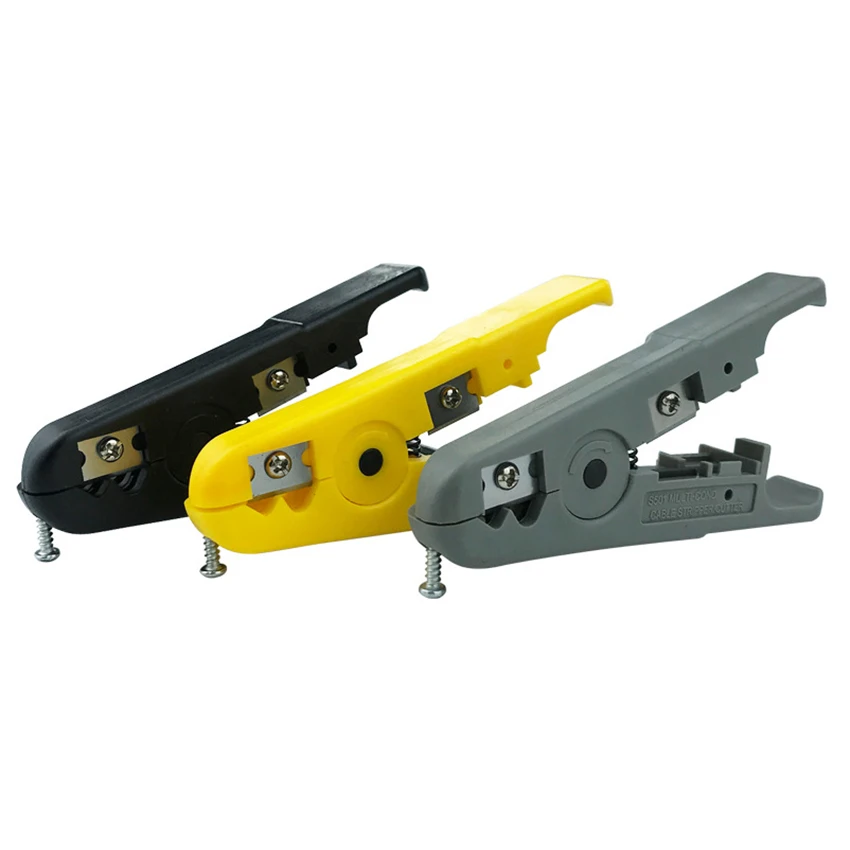 Cable Cutter and Stripper, SK5 Blade, Adjustable Network Wire Stripper Pliers Crimping Tool Network Maintenance