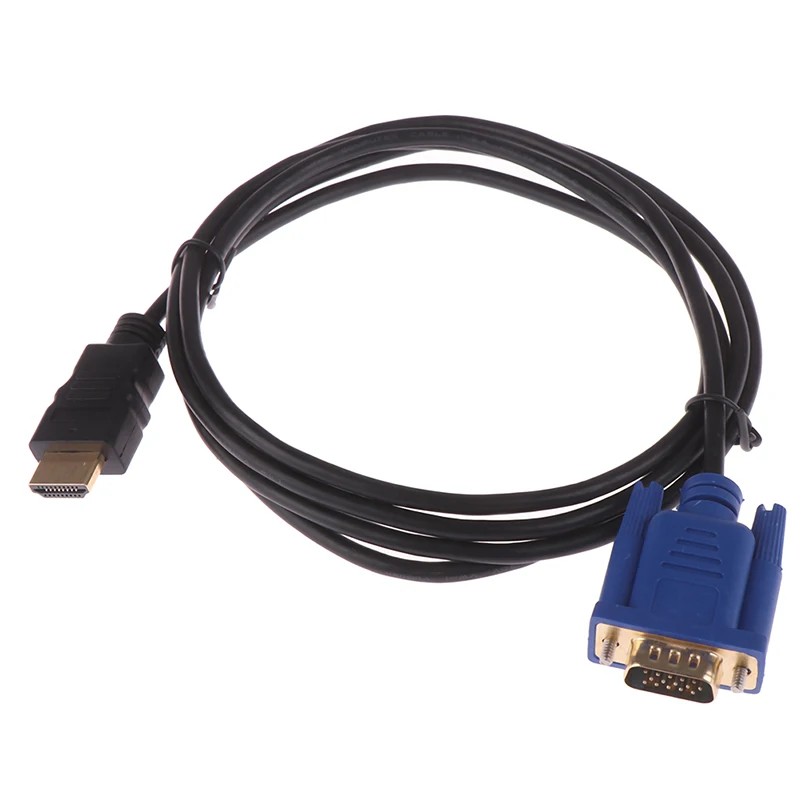 

1.8M MI Cable MI To VGA 1080P With Audio Adapter Cable MI TO VGA Cable Black Optical Cable