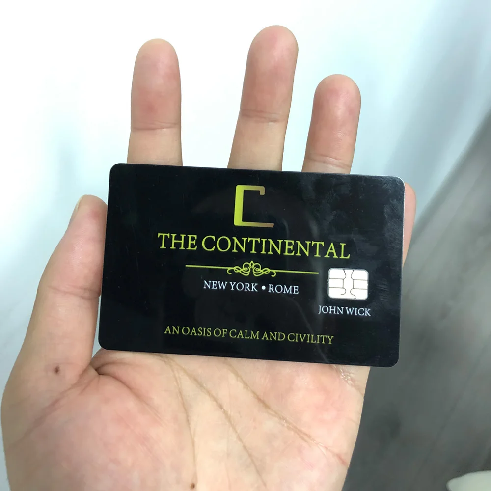 John Wick Continental Hotel Coin Card Cosplay Keanu Reeves Hotel Metal Alloy Coins Collection Costume Props