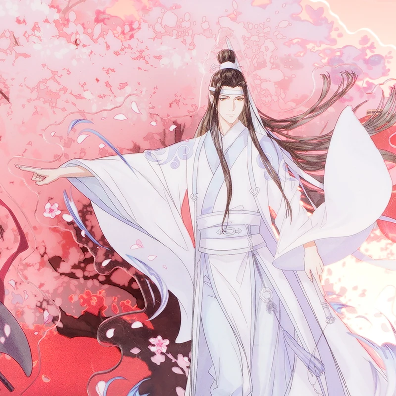 Grão-mestre do cultivo demoníaco mdzs wei wuxian lan wangji fang ling jiang xue acrílico suporte figura modelo placa decoração do desktop