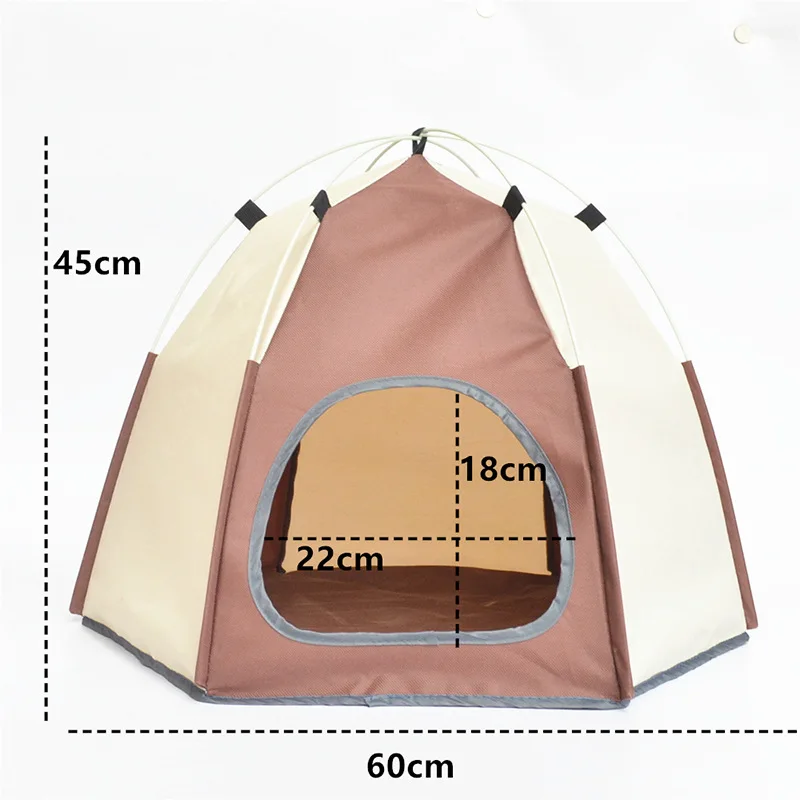 

Portable Folding Pet Tent Dog House Cat Tent Puppy Kennel Easy Operation Fence 6 Angles Outdoor Big Dogs House Rainproof New