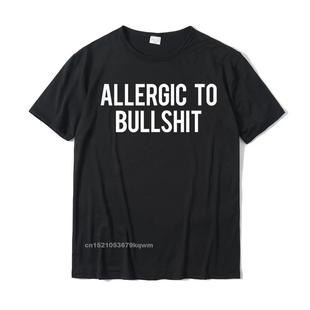 Allergic To Bullshit Gym Workout Fitness Funny Saying Tshirts Top Tops & Tees Cheap Fitness Tight Men T Shirts Fitness Tight