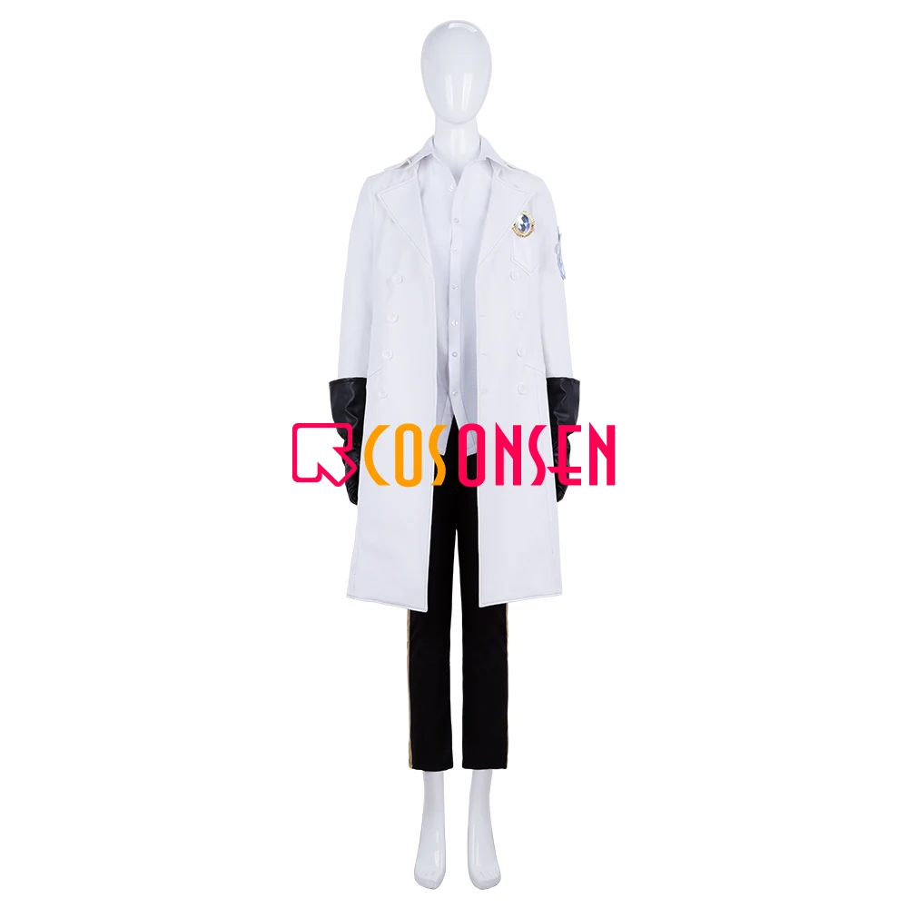 

Twisted Wonderland Azul Ashengrotto Jade Leech Cosplay Costume White Experimental Uniform cloth COSPLAYONSEN Made