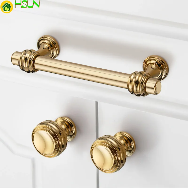 

American PVD Zinc Alloy Furniture Handles Dresser Drawer Knobs Kitchen Cabinet Pulls