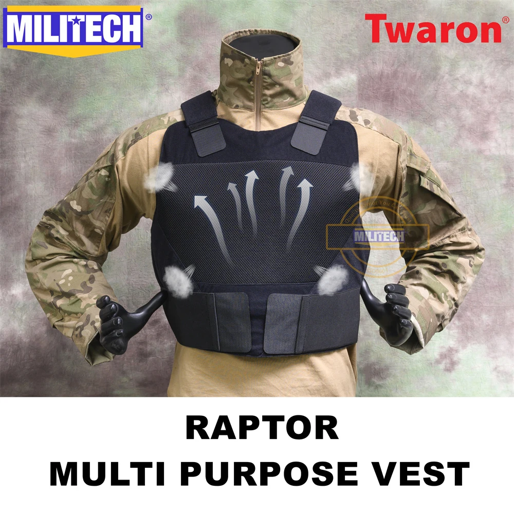 Militech NIJ II IIIA 3A 0101.06 &NIJ 0101.07 HG2 Multi Purpose Covert Ballistic Vest Overt Bullet Resistant Conceal Armor Vest