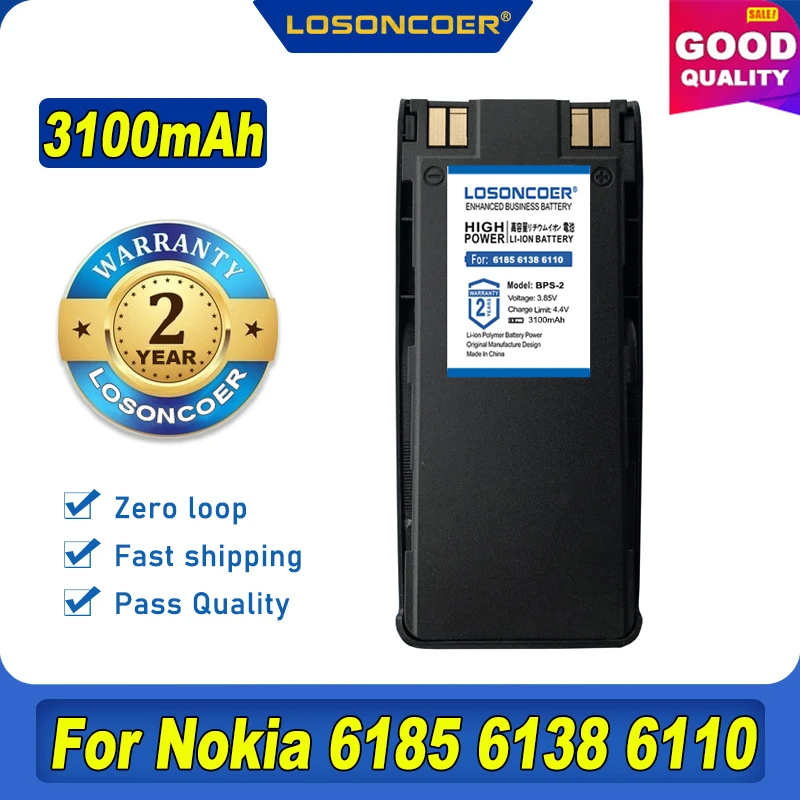 BPS2 BPS-2 BPS-2N Battery For Nokia 6185 6138 6110 6310I 6310 6210 5180 5170 5160 5150 5125 6160 7110 6150 5185 5165 5110