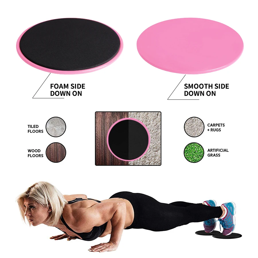 Exercise Gliding Discs Slider Full-Body Workout Accessories 2PCS Fitness Core Sliders Abdominal Training Yoga Sports Equipment