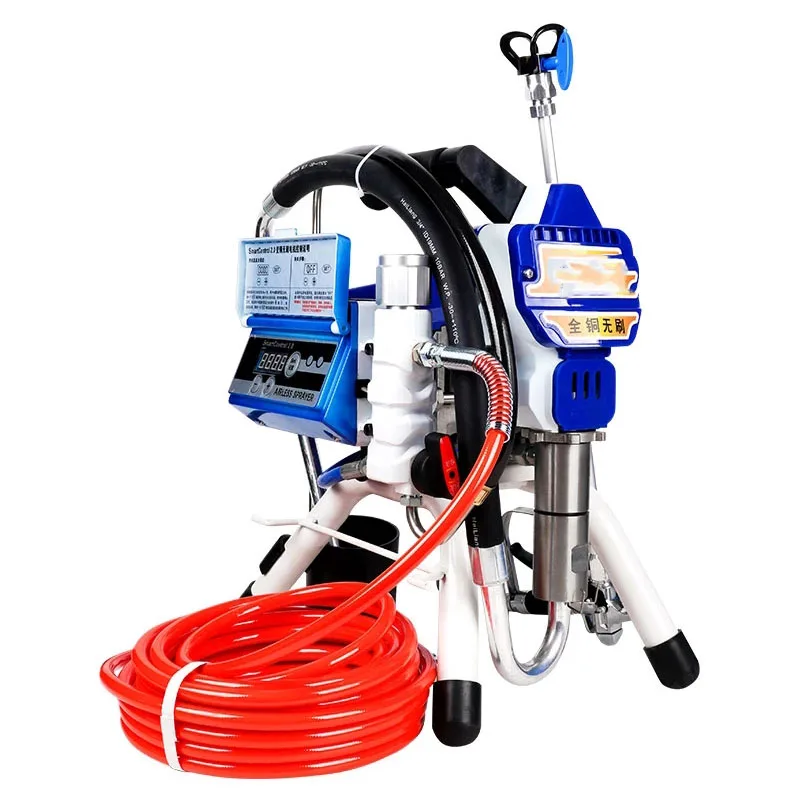 All Copper Brushless Smart Contol Electronic High Pressure Regulating Airless Spraying Machine Latex Paint Spraying Machine