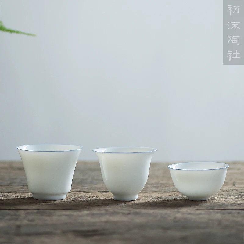 ★porcelain of jingdezhen ceramic cups mud hand-painted porcelain fragrance-smelling cup sample tea cup kung fu tea set