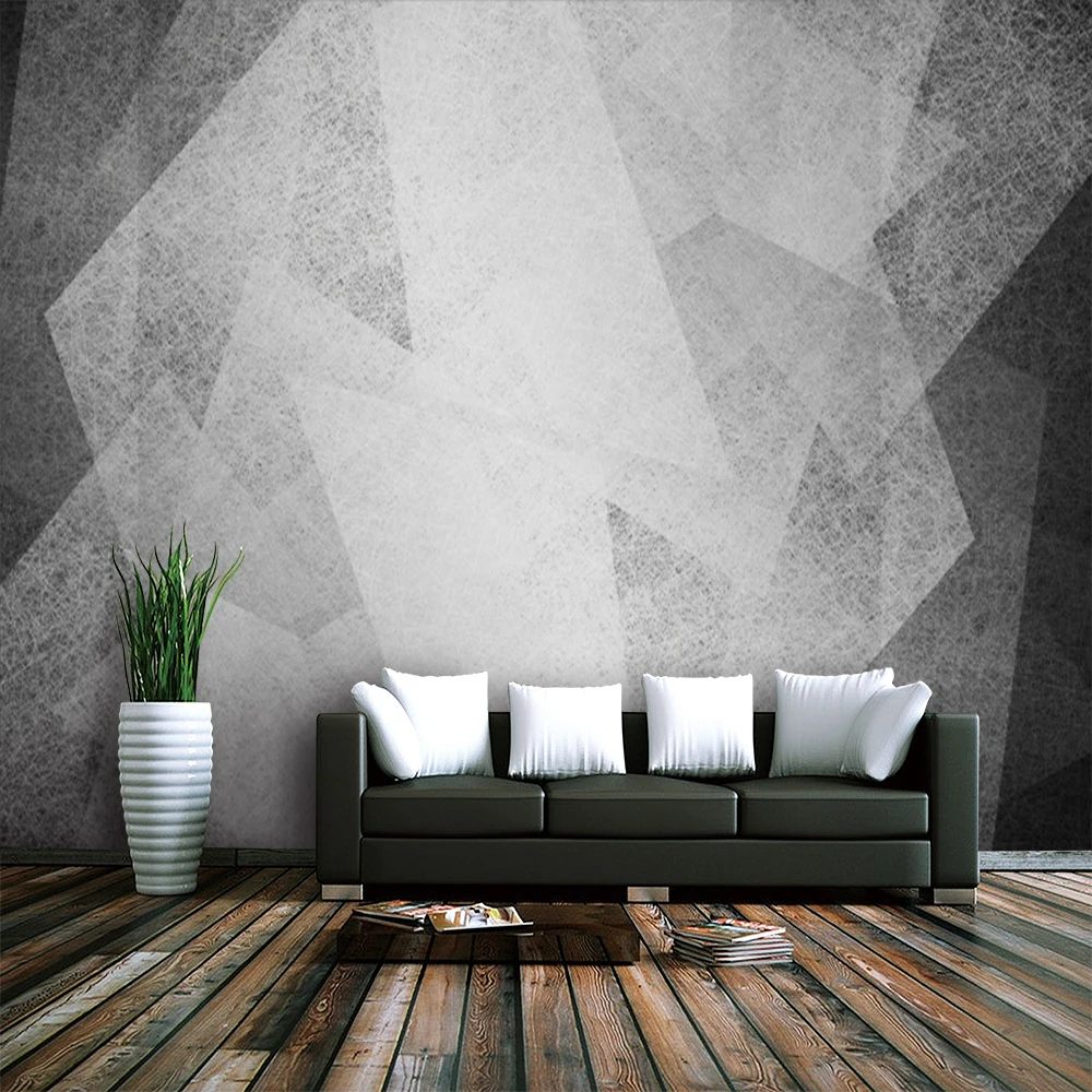 Custom Mural Wallpaper Retro Geometric Figures Background Wall Painting