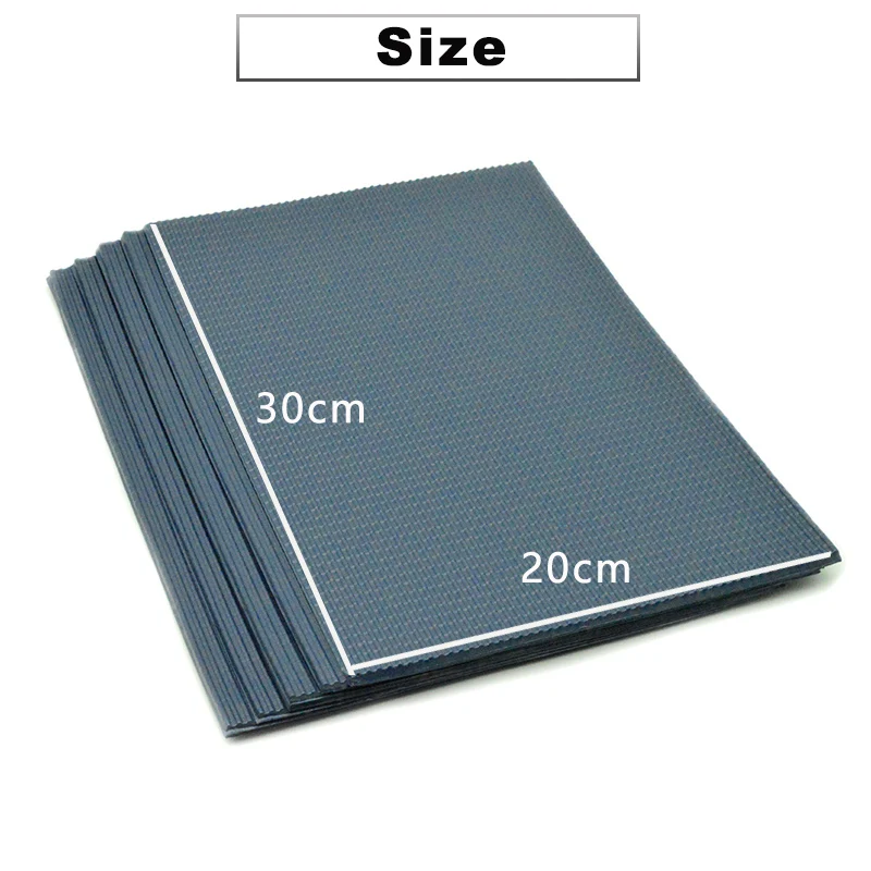 2個20*30センチメートル建物モデル材料pvc文化石の壁背景ステップパネル床風景ジオラマ砂テーブルレイアウト