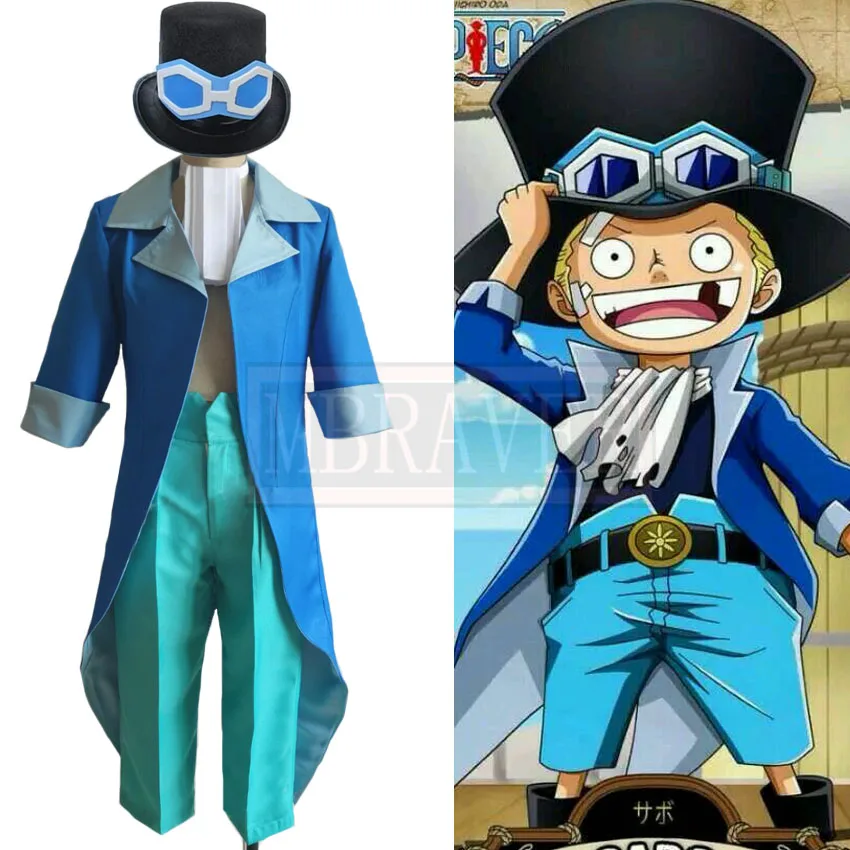 

Sabo Childhood Uniform Cosplay Costume Halloween Party Custom Made Any Size