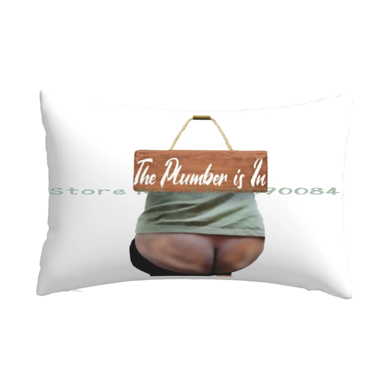 Funny Plumber Sign Pillow Case 20x30 50*75 Sofa Bedroom Hannah Montana Channel Funny Vsco Aesthetic Meme Long Rectangle