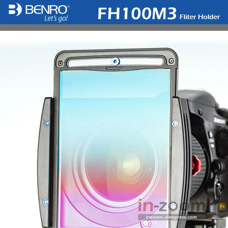 Benro FH100M3 100mm Square Filter Holder Aluminum 3 Pcs ND/GND/CPL Filters Magnetic Holder For 82mm 95mm Magnetic CPL