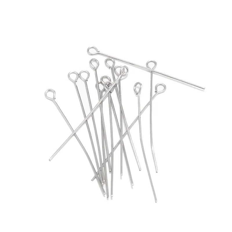 50pcs/lot  Stainless Steel Gold Eye Pins for Beading DIY Making Jewelry Accessories