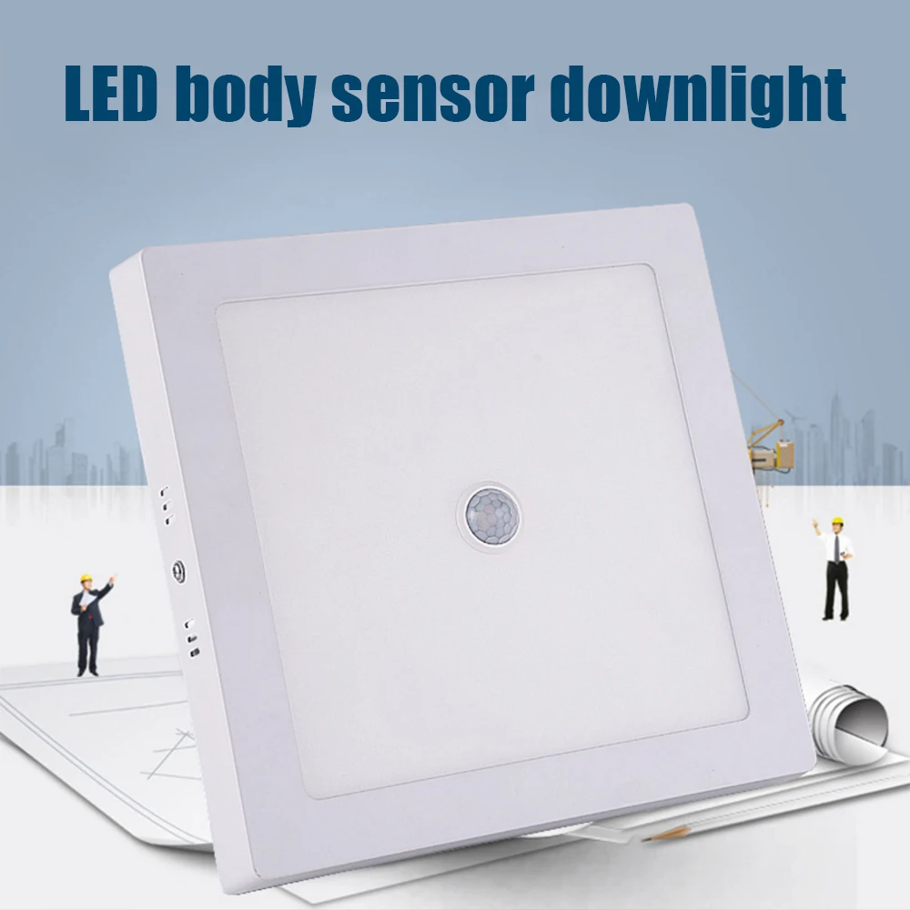 6/12/18/24W LED Panel AC180-265V Ultra-thin IR Motion Sensor Modern Led Ceiling Lights Surface Mounted down light for home