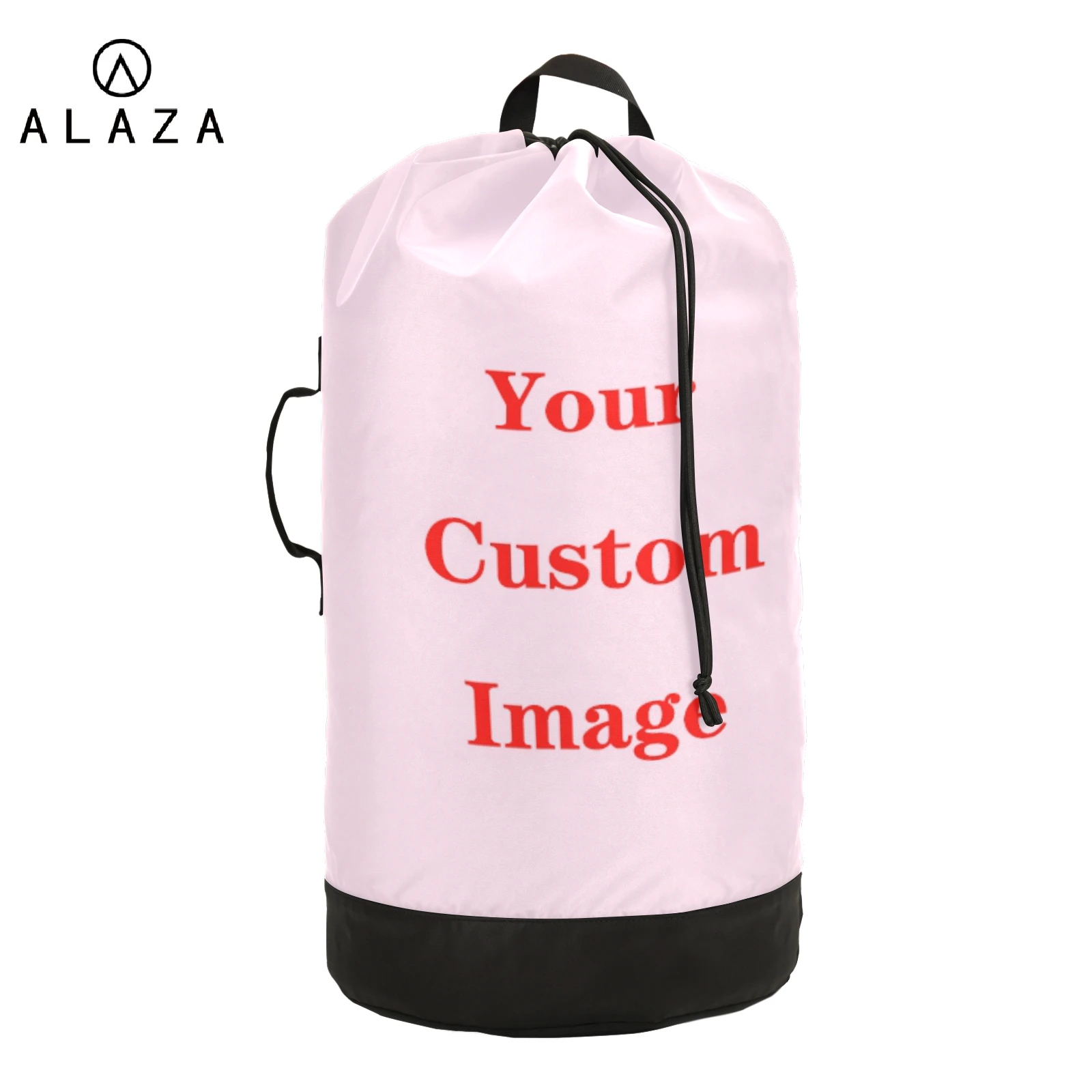 Large Nylon Laundry Bag Backpack Custom Pattern Wash Travel Storage Pouch Dirty Clothes Organizer Wash Drawstring Bag For Home