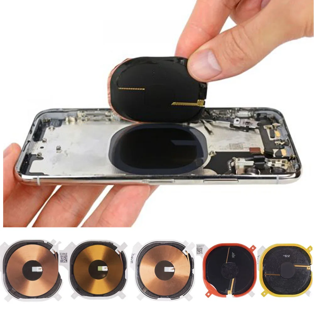 NFC Coil Chip Wireless Charging Signal Antenna Flex Cable Replacement for iPhone 8G 8 Plus X XR XS Max