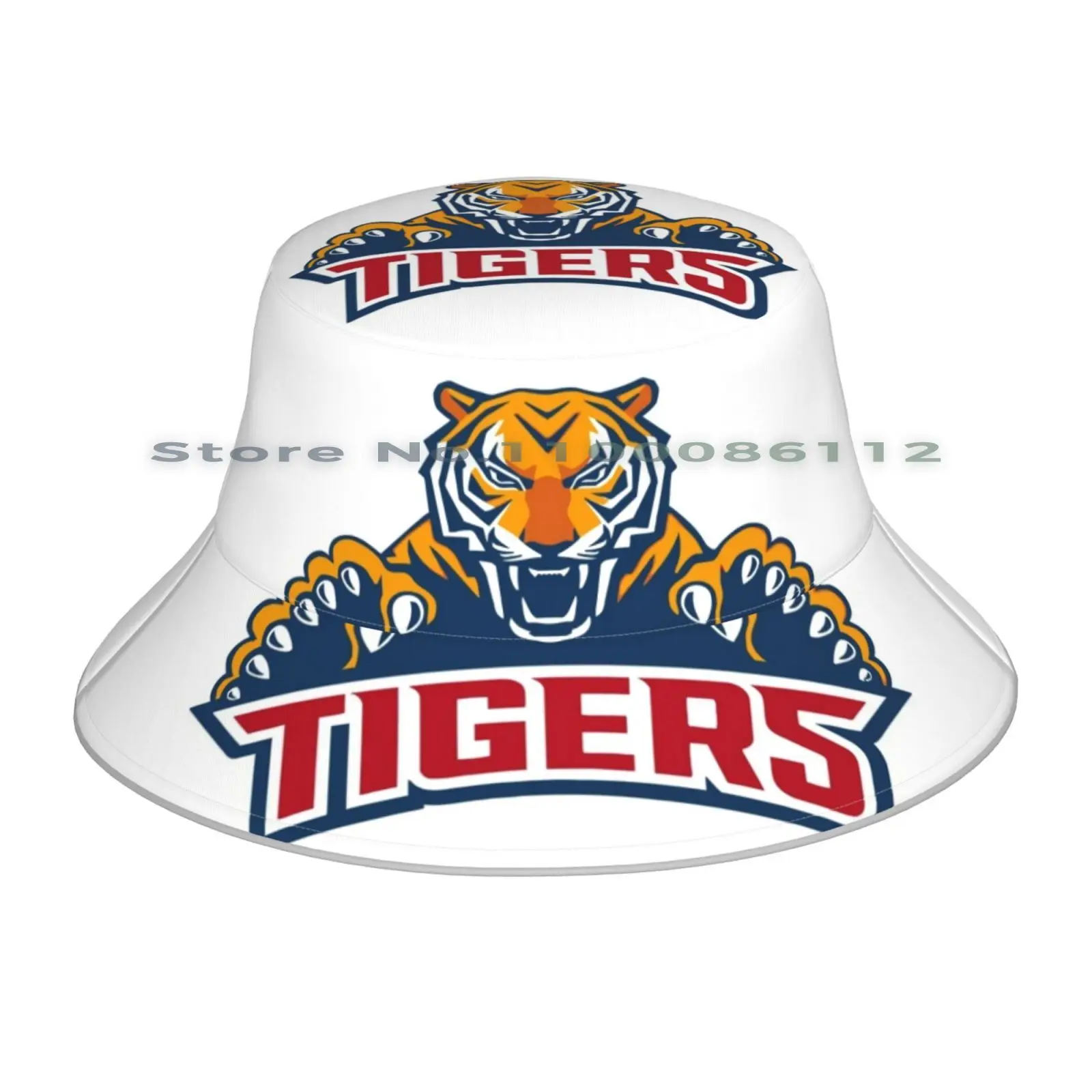 Untitled Bucket Hat Sun Cap Detroit Baseball Detroit Tiger Detroittiger Foldable Outdoor Fisherman Hat