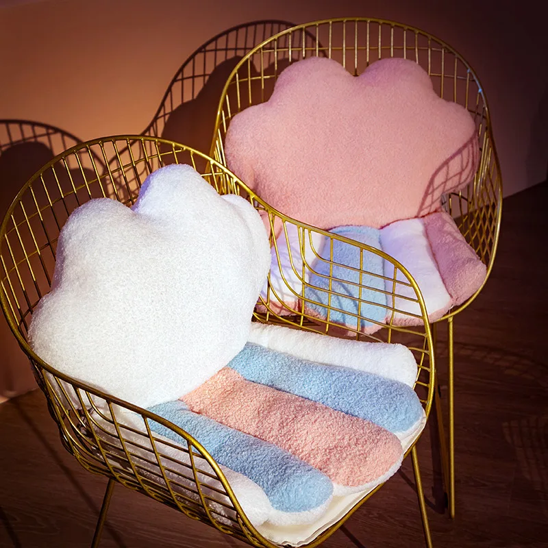 Plush Sky Pillows Rainbow Cloud Meteor Star Shaped Pillow Girl Baby Decorate Room Kawaii Gift Chair Sofa Decor Seat Cushion