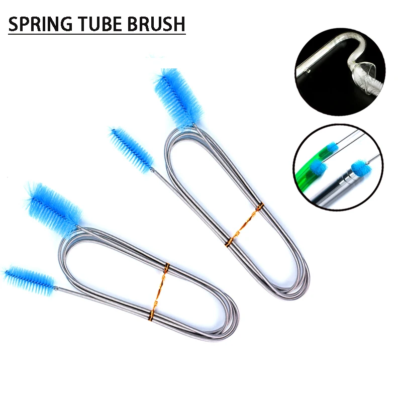 

155cm Aquarium Cleaning Brush Flexible for Bent Tube Double Ended Water Filter Pump Air Tube Hose Cleaner Fish Tank Accessories